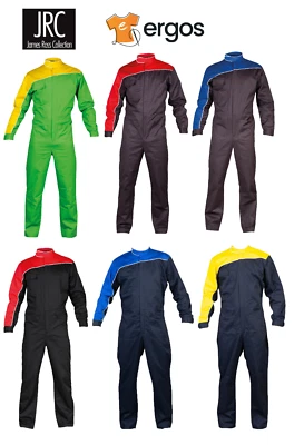 JRC TUTA MONZA Tutone Intero Pilota Zip Lunga Meccanico Officina Bicolore Uomo