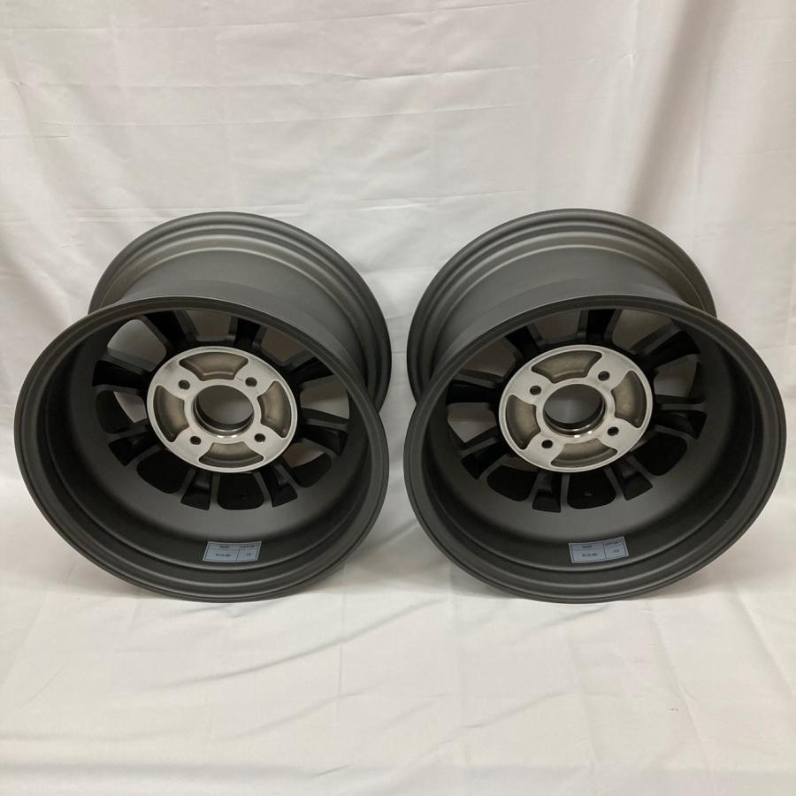 RS Watanabe R Type 15x10.5J ET -32 4H-114.3 Gunmetal Black 2 Pcs