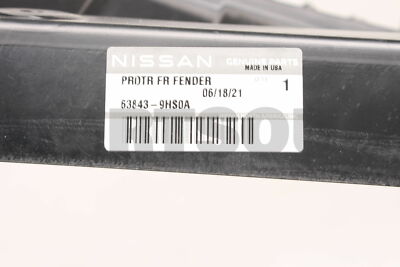 638439HS0A Genuine Nissan PROTECTOR FRONT FENDER,LH 63843