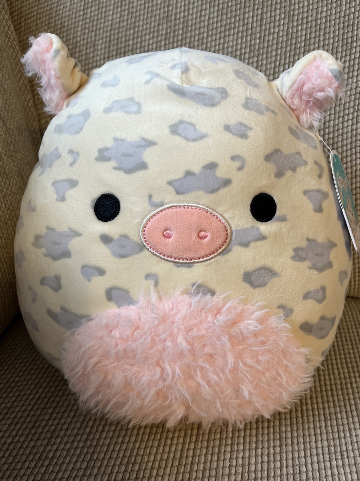 NWT SQUISHMALLOWS 12” Rosie the spotted pig Fuzzy belly HTF!