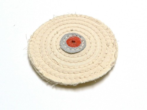 Jewelers Buff Knife Edge White Muslin 4" Diameter Polishing Buffing Wheel Polish - Picture 2 of 4