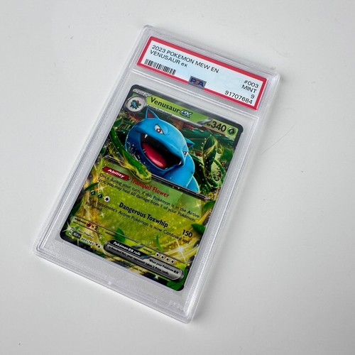 Pokemon TCG Scarlet Violet 151 Venusaur EX 003/165 MEW EN Double Rare PSA 9 Mint - Picture 2 of 3