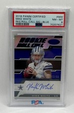 2018 Panini Certified MIKE WHITE RC ROOKIE ROLL CALL /50 BLUE PSA 8 MIAMI