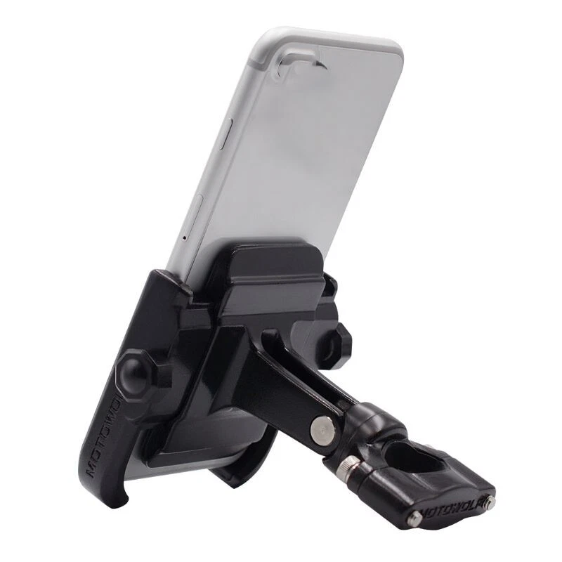 Motorcycle Phone Holder Handlebar Mount For Yamaha Road Star Midnight Star Foto 3 de 4