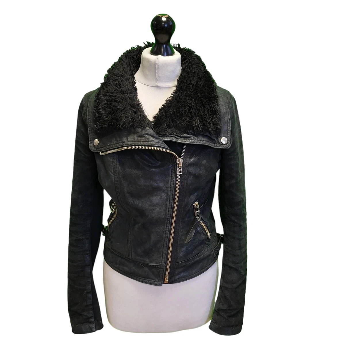Black suede jacket new look cheap
