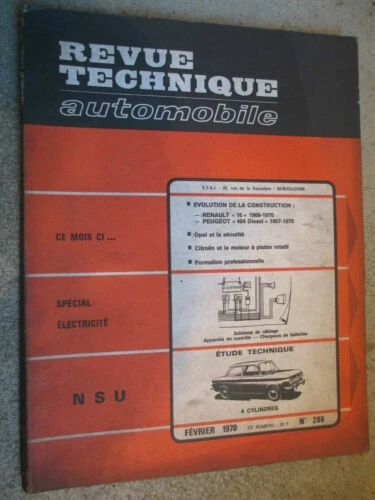 Revues techniques pour automobile NSU