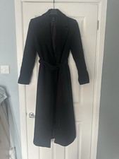 Mango Maxi Wool Winter Coat With Removable Faux Fur Collar
