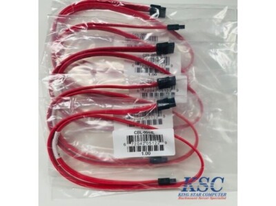 Lot Supermicro CBL-0044L Red SATA Cable SATA3 III 6Gbps -100 in box
