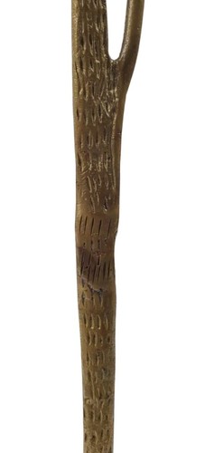 Vintage 20" Tall MCM Brass Metal Slender Father Figure African Art Sculpture - Picture 8 of 9