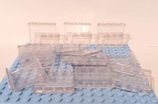 LEGO 1x4x3 Panel Trans Clear Transparent Wall Glass Hollow studs X10