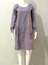 APC RUE DE FLEURUS PARIS LONG SLEEVED FLORAL PRINT DRESS MULTICOLOR SIZE XS