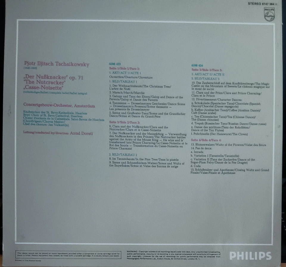 Antal Dorati, Tchaikovsky 's Nutcracker, Casse-Noisette Op.71 -double LP records - Image 2 of 3
