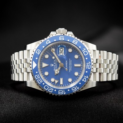 2024 Blaken Rolex GMT-Master II Stainless Steel  Smurf Blue Watch 126710BLNR