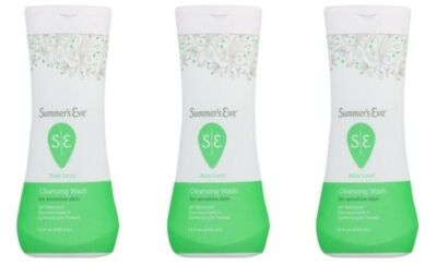 BL Summers Eve Cleansing Wash 15oz Aloe Love (Sensitive Skin) X 3 Counts