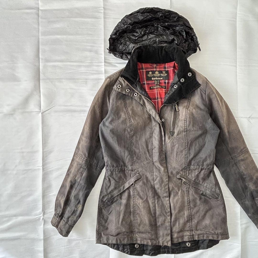 Barbour Badminton Womans Hood Oiled Jacket S