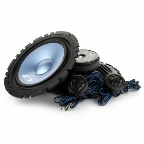 Kit 4 Casse Altoparlanti Anteriori Alpine Blu Woofer+Tweeter per Peugeot 206 - Foto 2 di 11