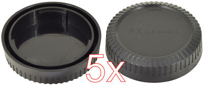 5 X Objektiv Rückdeckel Fuji Fujifilm FX Rear Lens Cap Deckel