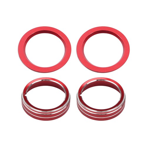 For Hyundai Elantra 2021-2022 Red Aluminum Central Console AC Switch Button Trim - Imagen 5 de 10