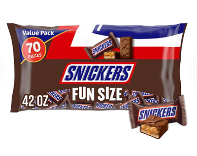 SNICKERS Milk Chocolate Candy Bars, Fun Size