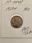 wheat penny 1939D  HIGH GRADE SHARP AU+ LINCOLN CENT LOT #1 1939-D CH UNC.