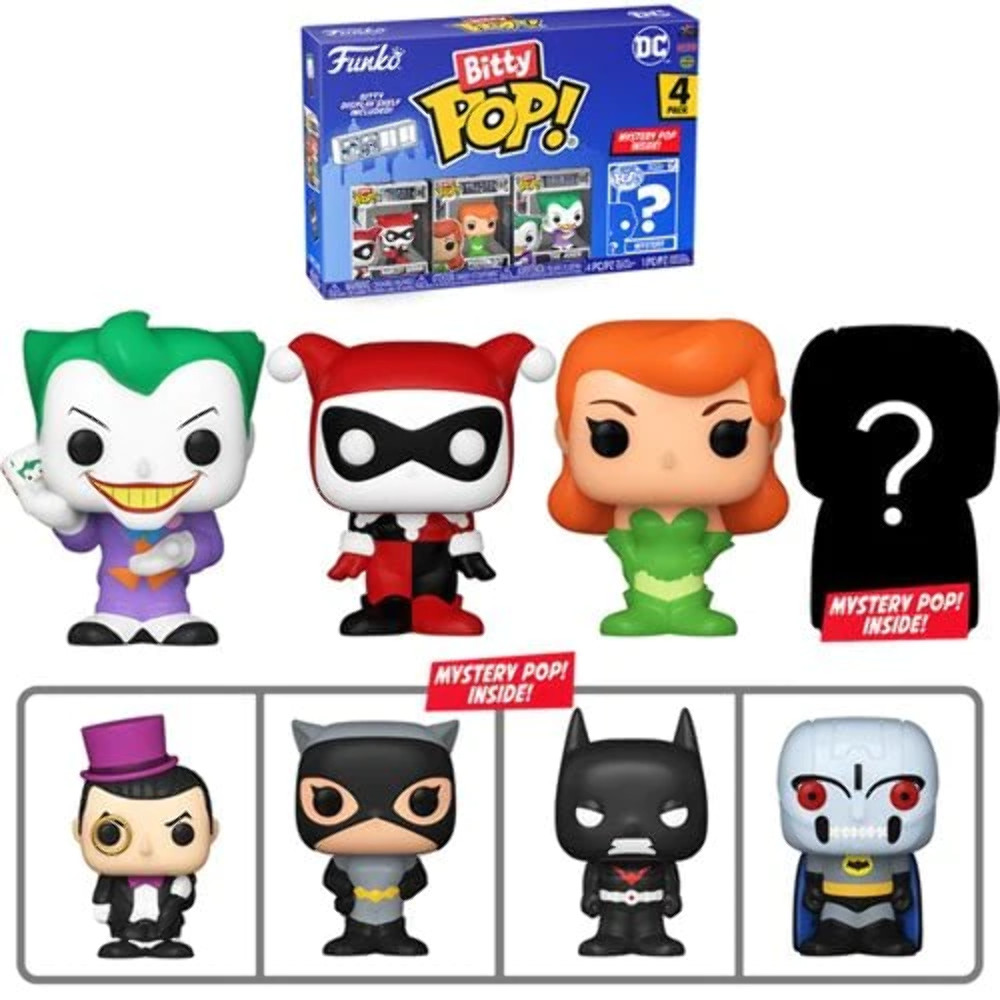 Funko Bitty Pop! Batman Harley Quinn Mini-Figure 4-Pack
