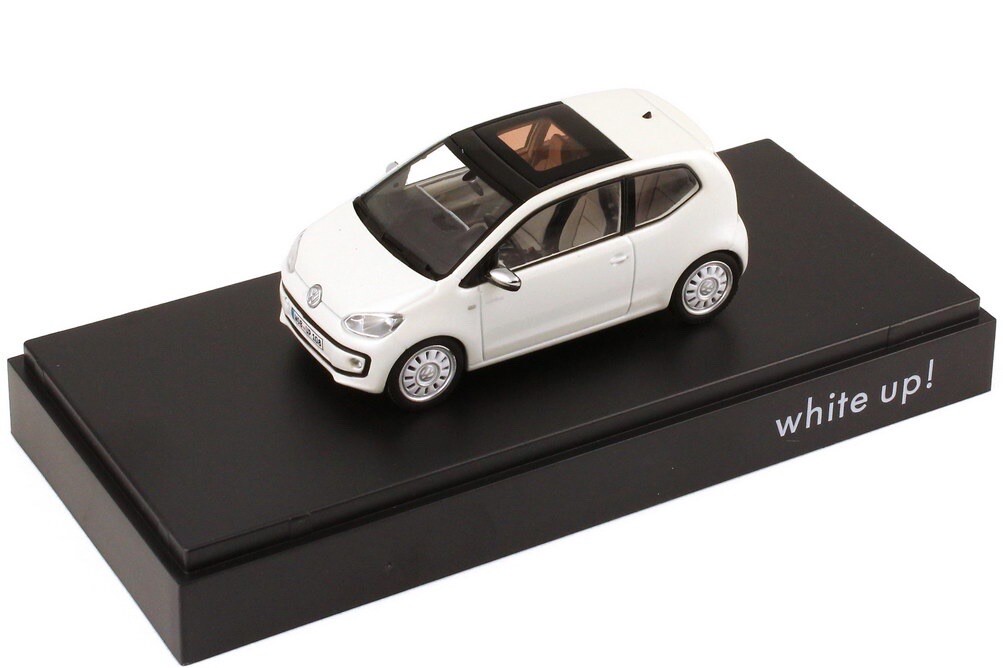 RARE VW UP! WHITE UP! EDITION 1.0L 3 DOOR ORYX WHITE 1:43 SCHUCO