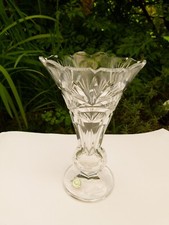 Waterford Crystal Glass Footed and Flared 8" Vase