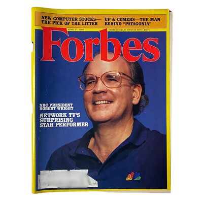 Forbes Magazine April 17, 1989 NBC President Robert Wright