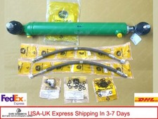 Lva14158 For John Deere Track Rod Hydraulic Cylinder-oem With Hoses+oring+stud