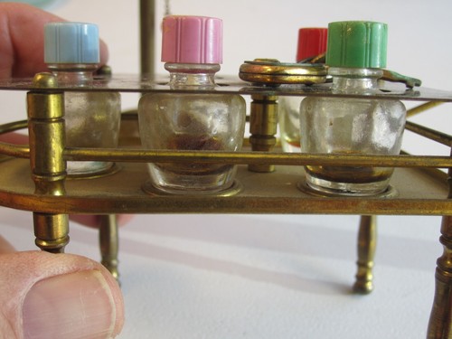 Vintage Miniature Stuart Perfume Hi-Light Floor Lamp & Handled Cart Sets - Picture 7 of 9