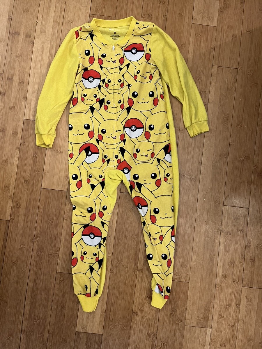 Pijama Pikachu Pajamas Onesie Pokemon Pikachu Boys PJ Suit One
