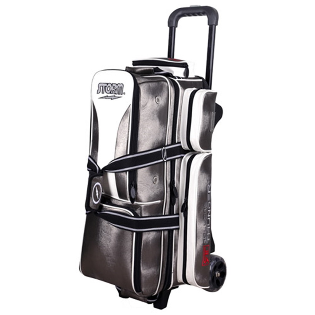 Storm Rolling Thunder Signature Platinum 3 Ball Roller Bowling Bag