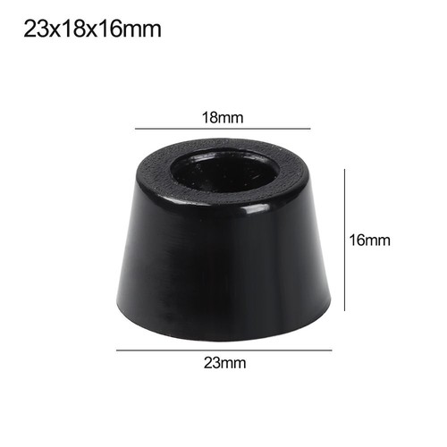 10 pcs Furniture Slip Feet Black Speaker Bed Table Box Tapered Rubber Protection - Picture 33 of 36
