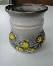 Midcentury Modern MCM Strehla 1460 Pottery Vase GDR German Democratic Republic