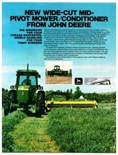 1980s John Deere Mower Conditioner - Original Print Advertisement (8.5in x 11in)