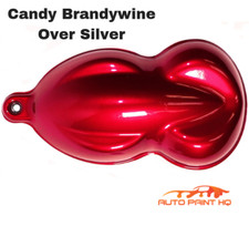 Candy Brandywine Over Silver Basecoat Gallon Auto Paint Kit High Solids Clear