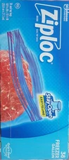 1 pack of Ziploc seal top bags 38 Freezer Gallons storage (38 pcs)