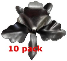 Metal Stampings Pressed Stamped Orchid Iris Flower Petals .020" Thickness F136