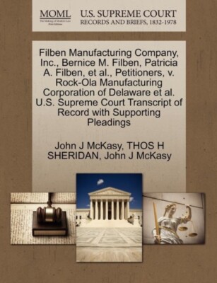 McKasy - Filben Manufacturing Company Inc. Bernice M. Filben Patric - X555z