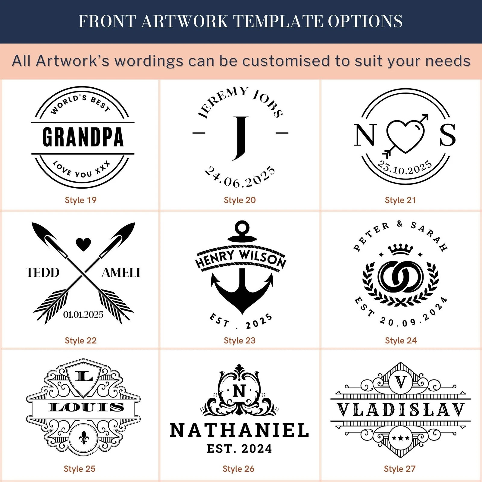 Personalised Photo & Message Leather Keychain