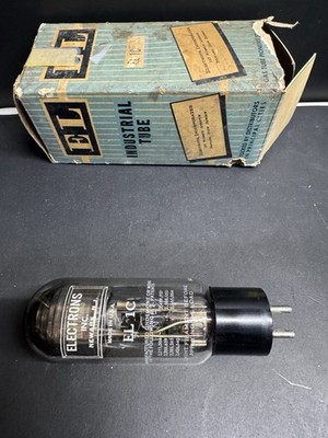 Electrons Inc EL-1C Vacuum Tubes 4-Pin Vintage USA