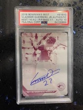 2016 VLADIMIR GUERRERO JR  Bowman Auto 1/1 Printing Plate 1st Rookie RC🔥 PSA 10