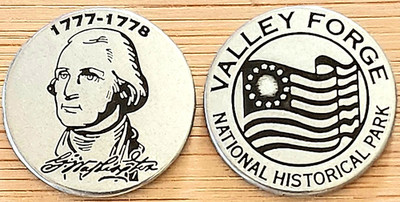 VALLEY FORGE NATIONAL HISTORICAL PARK - GEORGE WASHINGTON TOKEN - PENNSYLVANIA