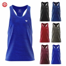 Men's Gym Stringer Vest Tank Top Bodybuilding Muscle Workout Training Royal Blue
