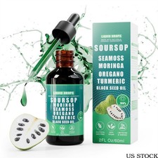 10-in-1 Soursop Bitters Liquid Drops  Sea Moss Moringa Turmeric Black Seed