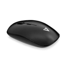 V7 Low Profile Wireless Optical Mouse - Black Mouse 1600 DPI DPI RF Wireless Bla