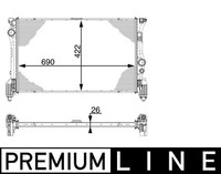 Mahle Cr 931 000P KüHler, Motor KüHlen FüR Mercedes-Benz