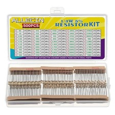 50 Values 1/4W 0 Ohm to 10M Ohm  5 Carbon Film Resistor Assorted 1/4 Watt Comm