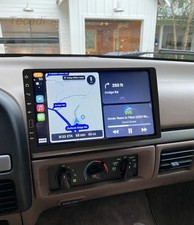 For 1992-1997 Ford F-150/F-250/F-350 Single DIN CarPlay Car Radio GPS Stereo
