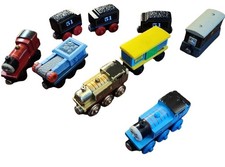 Thomas The Tank Engine Train Car Lot Of 9 Wooden Magnetic Trains Toby 60th